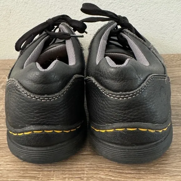 Dr. Martens Black Pebbled Leather Rockland Shoes, Size 9