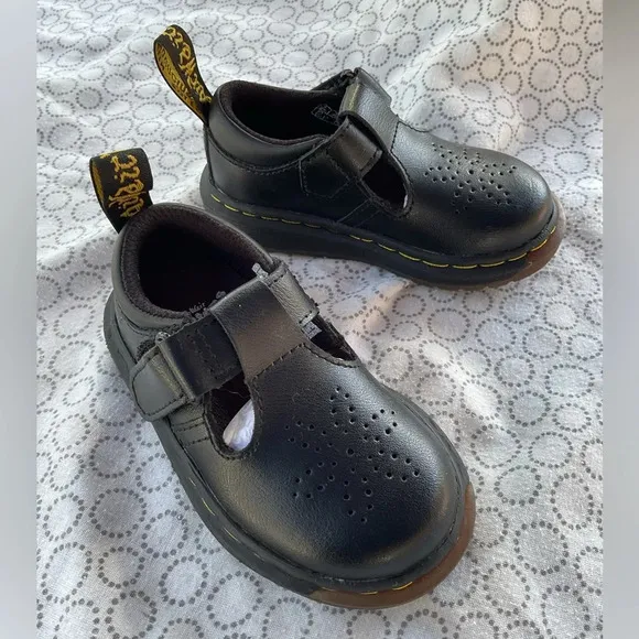 Dr. Martens Kids Mary Jane’s Shoes Black Toddler Sz 5