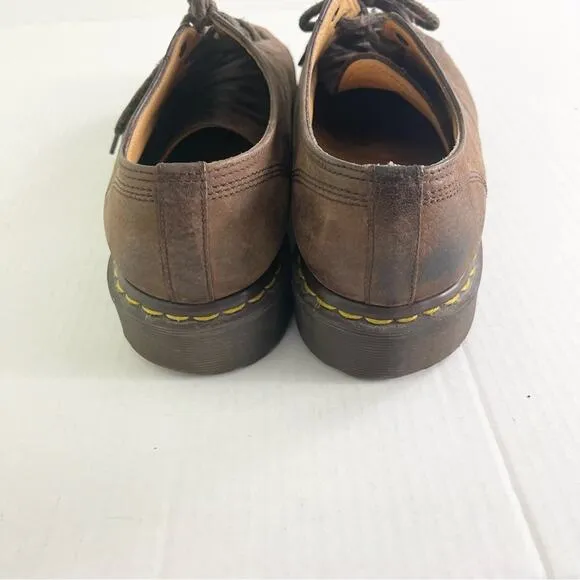 Dr. Martens Made in England Low Top Leather Shoes size 11 brown
