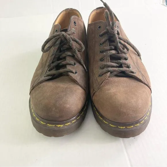 Dr. Martens Made in England Low Top Leather Shoes size 11 brown