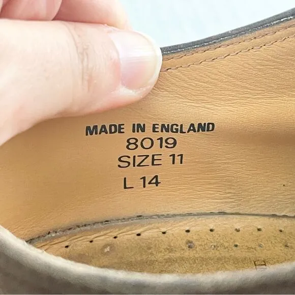 Dr. Martens Made in England Low Top Leather Shoes size 11 brown