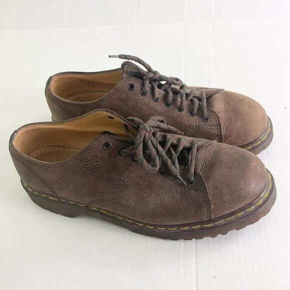 Dr. Martens Made in England Low Top Leather Shoes size 11 brown