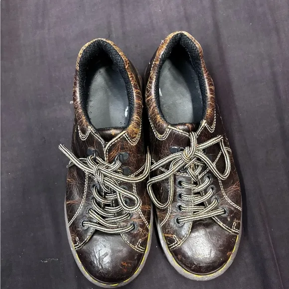 DR MARTENS Vintage Men's Brown Leather Shoes Mens size 9