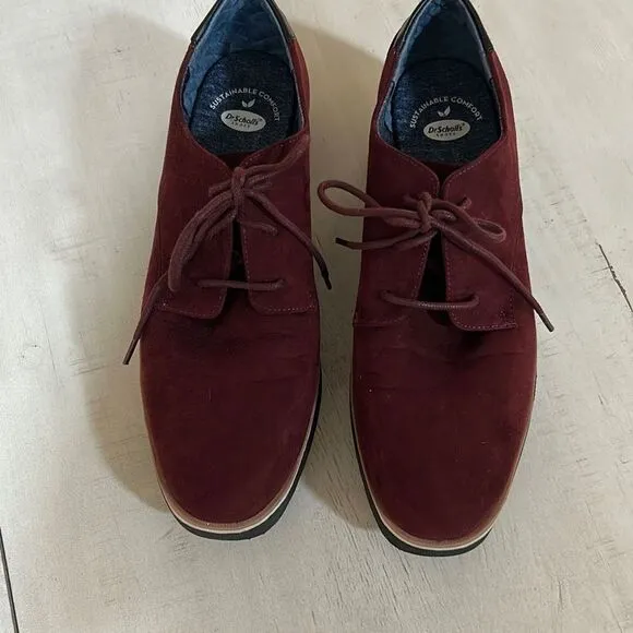 Dr Scholls Burgundy Comfort Slip on Shoes