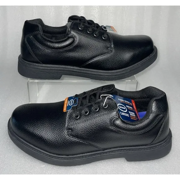 Dr Scholls Mens Dave Black Careers Slip Oil Resistant Shoes Size 13W Gel Cushion