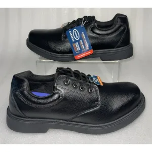 Dr Scholls Mens Dave Black Careers Slip Oil Resistant Shoes Size 13W Gel Cushion