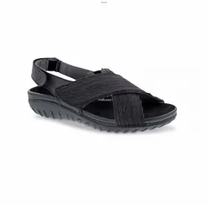 Drew Bon Voyage women’s black sandals comfort strapy low heel open toe shoes 11