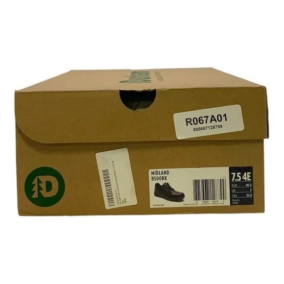 Dunham Midland Casual Oxford Waterproof  Black US Men's 7.5 4E