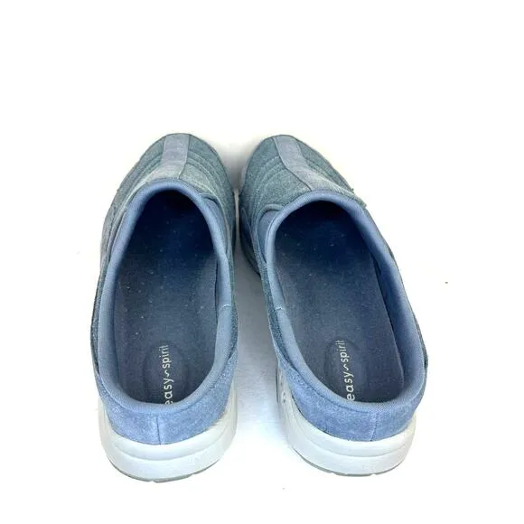 EASY SPIRIT | Blue Suede Metallic &quot;Traveltime303&quot; Athletic Clogs | Women's 12M