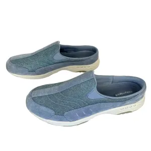 EASY SPIRIT | Blue Suede Metallic &quot;Traveltime303&quot; Athletic Clogs | Women's 12M