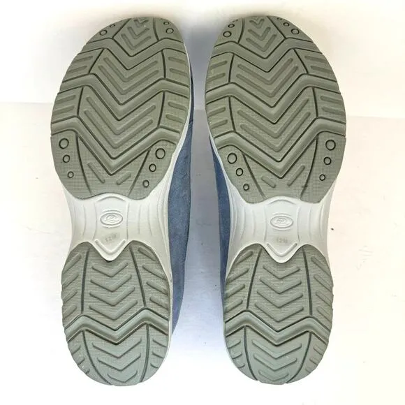 EASY SPIRIT | Blue Suede Metallic &quot;Traveltime303&quot; Athletic Clogs | Women's 12M