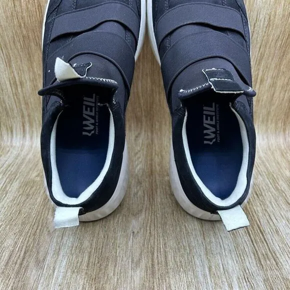 Ecco ATH-1FTR Men's EU 47 US 13 Comfort Slip On Black White Sneakers‎ Shoes