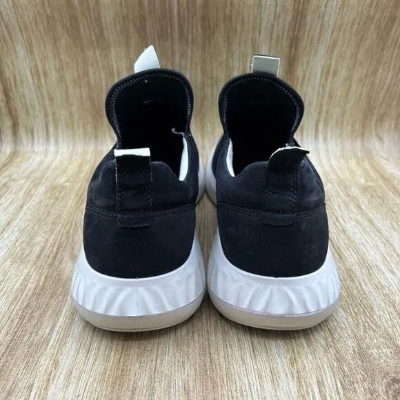 Ecco ATH-1FTR Men's EU 47 US 13 Comfort Slip On Black White Sneakers‎ Shoes