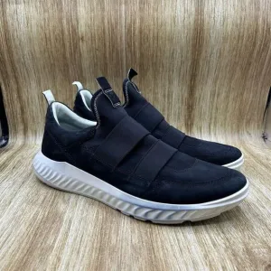 Ecco ATH-1FTR Men's EU 47 US 13 Comfort Slip On Black White Sneakers‎ Shoes