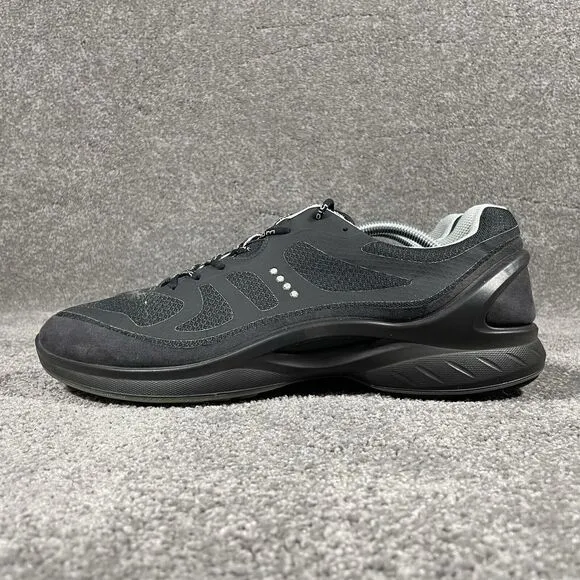 Ecco Biom Fjuel Athletic Golf Shoes Mens Sz 12 Black And Gray Spikless