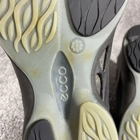 Ecco Biom Fjuel Athletic Golf Shoes Mens Sz 12 Black And Gray Spikless