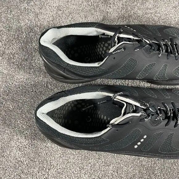 Ecco Biom Fjuel Athletic Golf Shoes Mens Sz 12 Black And Gray Spikless