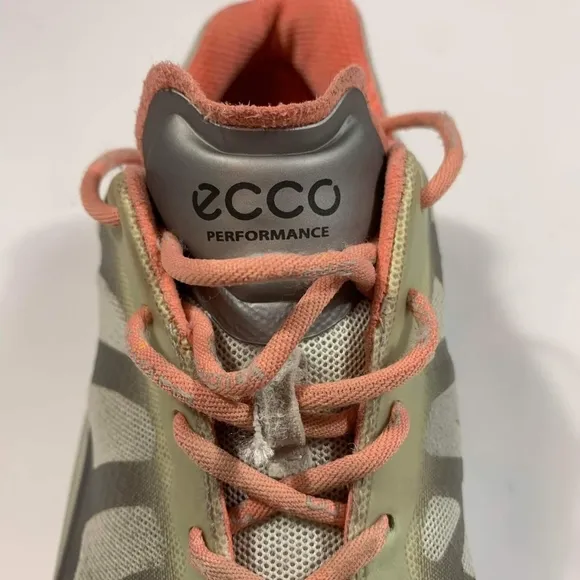ECCO Biom Performance Sneakers Size 39 US 8.5 Gray/Coral Running Training Shoes