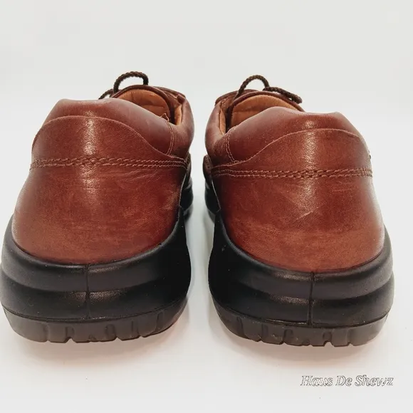 Ecco Fusion Moc Lace Shoes Brown Size 44