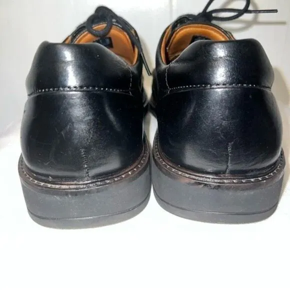 Ecco Holton Black Leather Business Casual Dress Comfort Shoes Size 11