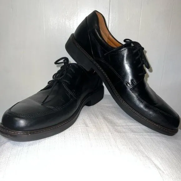 Ecco Holton Black Leather Business Casual Dress Comfort Shoes Size 11