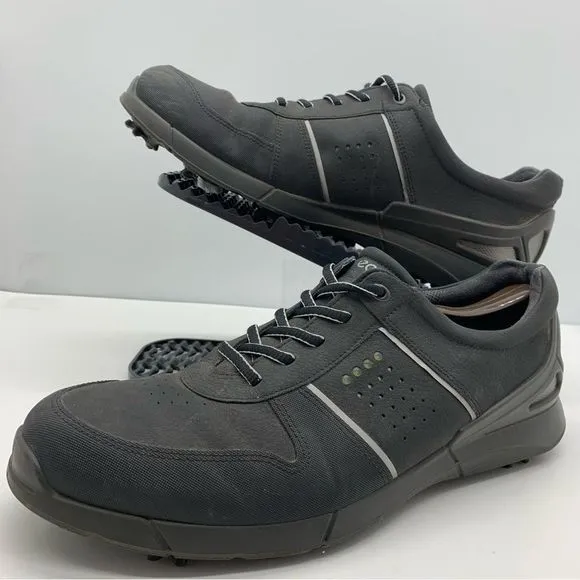 Ecco Hydromax Golf Shoes Mens 13 Base One Leather Soft Spike Cleats Waterproof