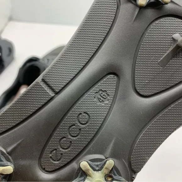Ecco Hydromax Golf Shoes Mens 13 Base One Leather Soft Spike Cleats Waterproof