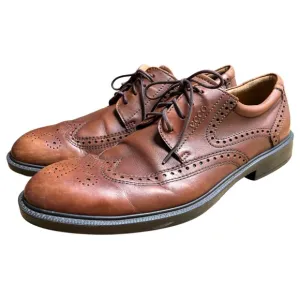 Ecco Mens Brogue Wingtip Oxfords 47 13-13.5 Comfort Western Retro Dress Shoes