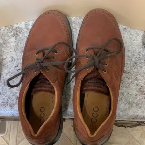 ECCO Men's Brown Nubuck Leather Shoes European Size 45