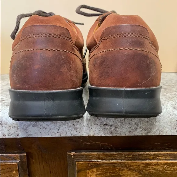 ECCO Men's Brown Nubuck Leather Shoes European Size 45
