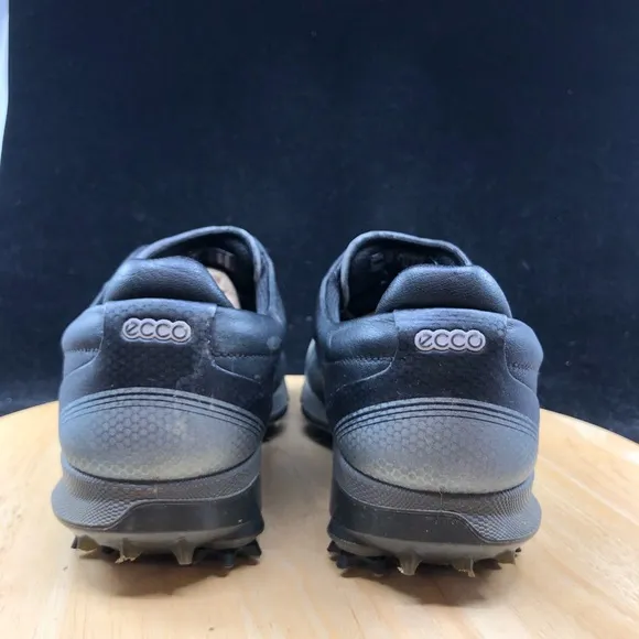 Ecco Mens Gore Tex Black Yak Leather Hybrid 3 Golf Shoes Size 9