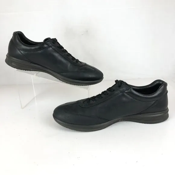 Ecco Men's Size 44 (10) Black GTX Gore-Tex Black Lace-Up Low Top Sneakers Shoes