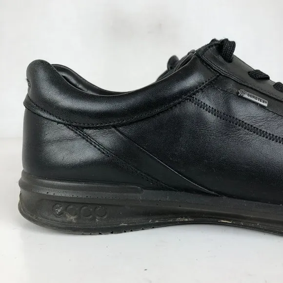 Ecco Men's Size 44 (10) Black GTX Gore-Tex Black Lace-Up Low Top Sneakers Shoes