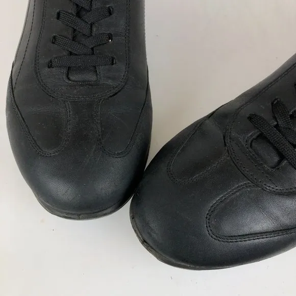 Ecco Men's Size 44 (10) Black GTX Gore-Tex Black Lace-Up Low Top Sneakers Shoes