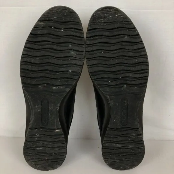Ecco Men's Size 44 (10) Black GTX Gore-Tex Black Lace-Up Low Top Sneakers Shoes