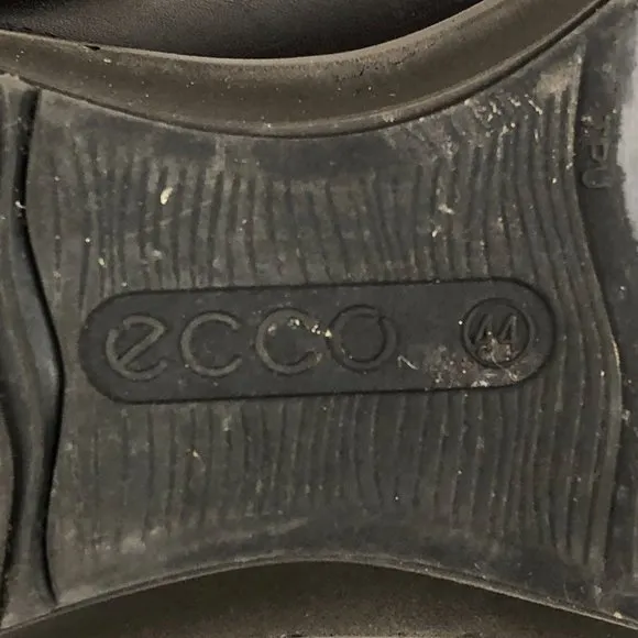 Ecco Men's Size 44 (10) Black GTX Gore-Tex Black Lace-Up Low Top Sneakers Shoes
