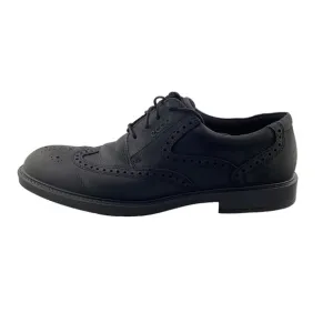 Ecco Men’s Soft Black Leather Wingtip‎ Dress Shoes Size 43 US 9 9.5