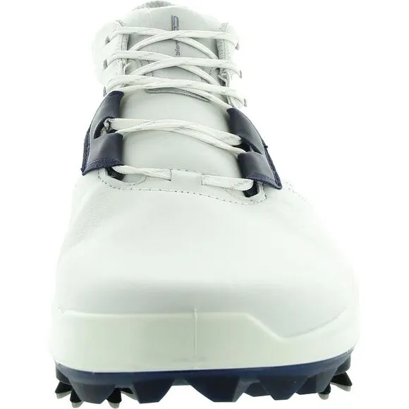 ECCO Mens White Comfort Insole Leather Golf Shoes New