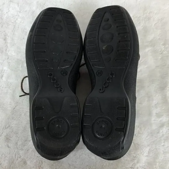 Ecco Oxford Lace Up Shoes Brown Size 38 or 7-7.5