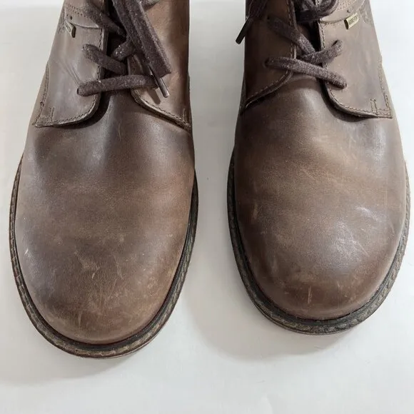 Ecco Shoes Mens 45 Brown High Top Ankle Boot Brown Leather Lace up  11