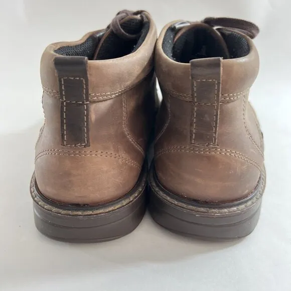 Ecco Shoes Mens 45 Brown High Top Ankle Boot Brown Leather Lace up  11
