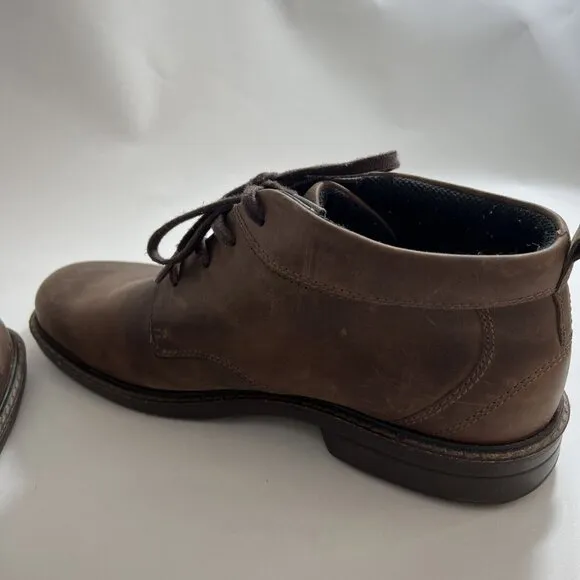 Ecco Shoes Mens 45 Brown High Top Ankle Boot Brown Leather Lace up  11