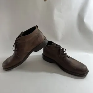 Ecco Shoes Mens 45 Brown High Top Ankle Boot Brown Leather Lace up  11