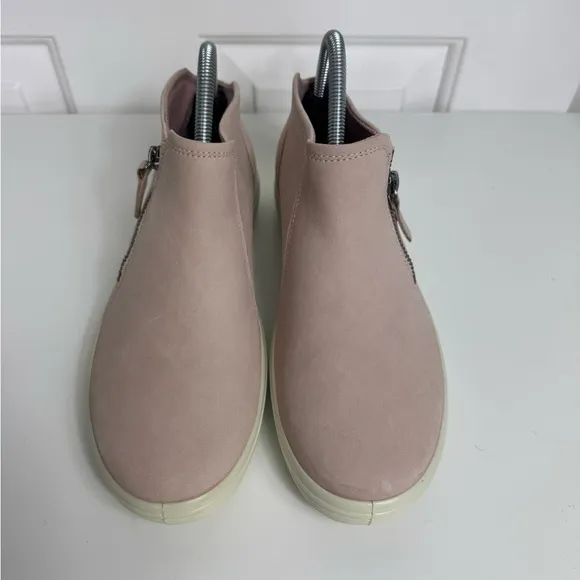 ECCO Soft 7 Womens Size EU 39 US‎ 8 Low Booties Zip Pink Leather High Top Shoes