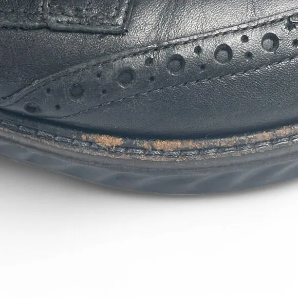 ECCO St.1 Hybrid Brogue Oxford Wing Tip Black Size 7 Brogue Leather Comfort