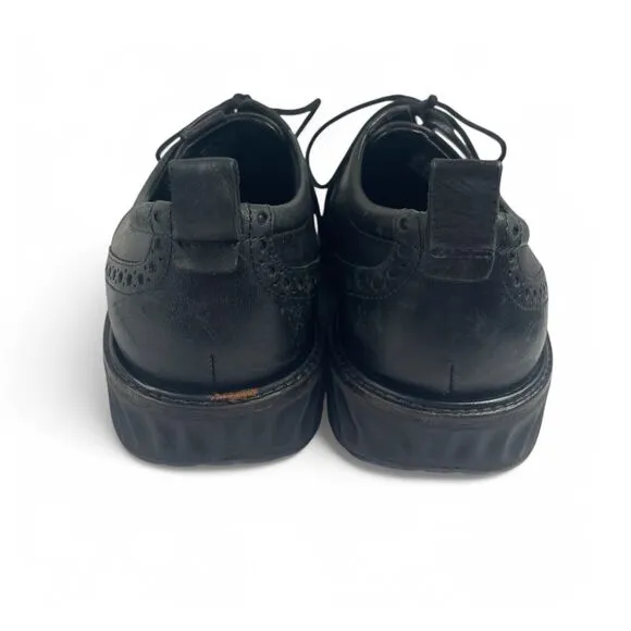 ECCO St.1 Hybrid Brogue Oxford Wing Tip Black Size 7 Brogue Leather Comfort