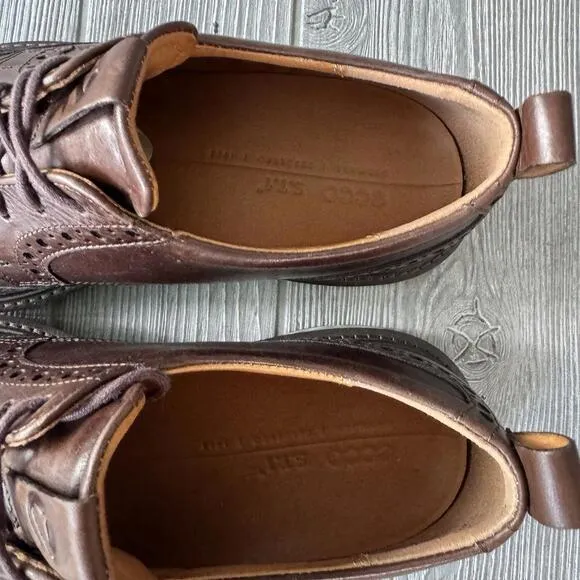 ECCO S.T.1 ST1 Hybrid Leather Oxfords Sneakers Lace-up Shoes Cognac Sz 42 US 8.5