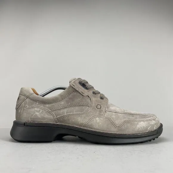 Ecco Stable Balance Men EU 45 US 11 Shock Point Suede Lace Up Loafer Casual Shoe