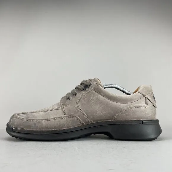 Ecco Stable Balance Men EU 45 US 11 Shock Point Suede Lace Up Loafer Casual Shoe