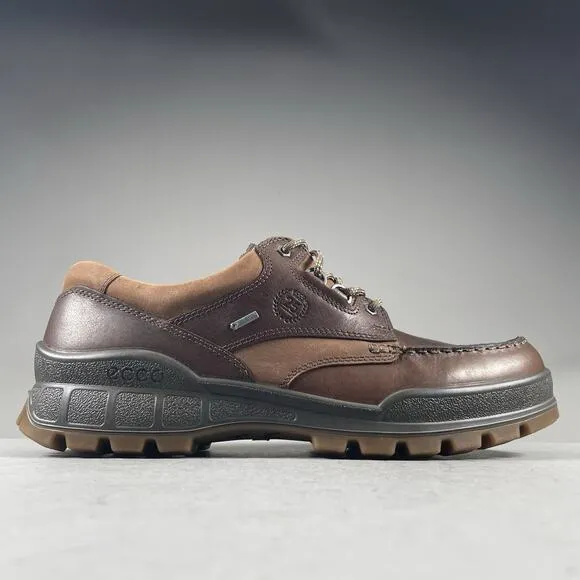 ECCO Track 25 Low Men EU 49 US 15 Gore-TEX Brown Leather Waterproof Hiking Shoes